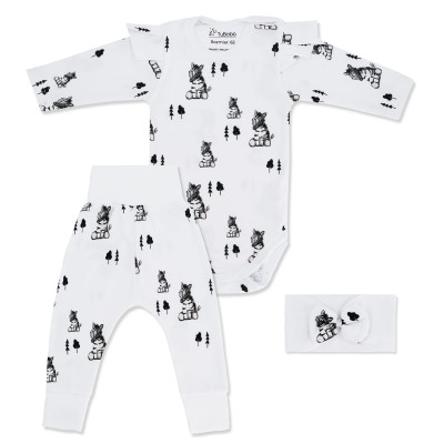 KOMPLET DLA DZIEWCZYNKI ZEBRA