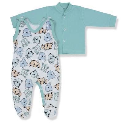 KOMPLET ŚPIOSZKI+KAFTANIK KOLEKCJA PIESKI KOTKI