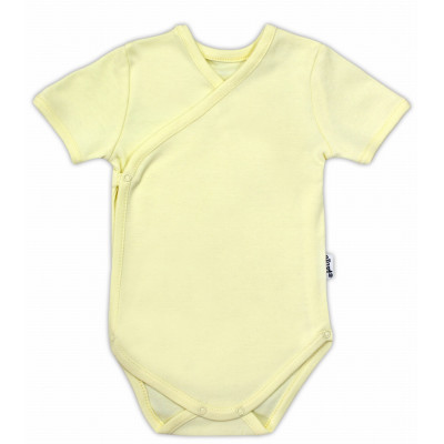 Body kopertowe z krótkim rękawem żółte