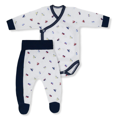 Komplet kolekcja Białe Autka