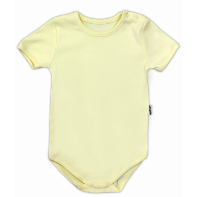 Body z krótkim rękawem żółte
