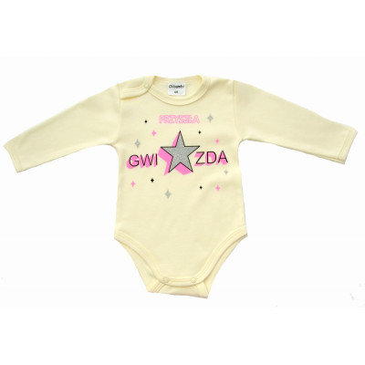 Body niemowlęce  PRZYSZŁA GWIAZDA żółty