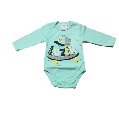 Body niemowlęce dł. rękaw napis LUZIK ( MIĘTOWY )