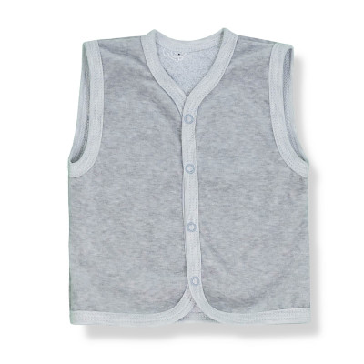 KAMIZELKA SZARY MELANŻ Z KOLEKCJI KOLORY ŚWIATA