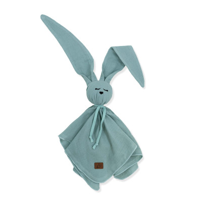 Przytulanka muślin  króliczek miętowy