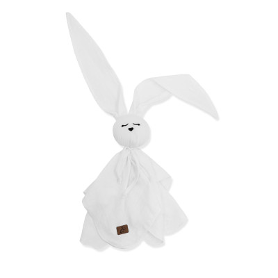 Przytulanka muślin króliczek biały