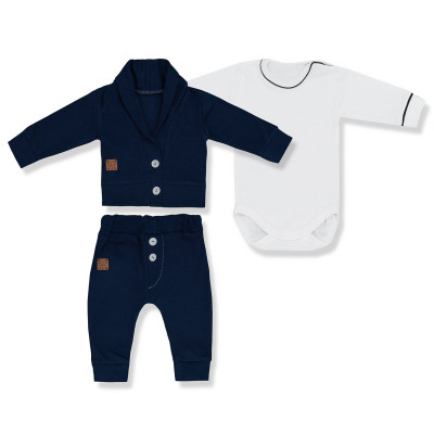 KOMPLET DLA CHŁOPCA KOLEKCJA  MJM GRANAT