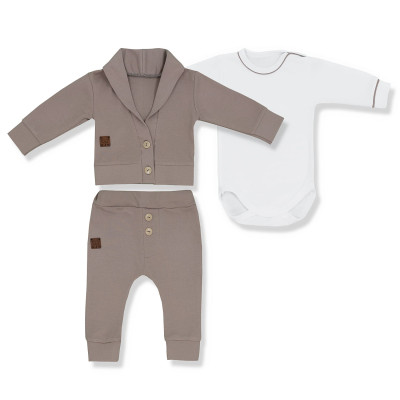 KOMPLET DLA CHŁOPCA KOLEKCJA MJM CAPPUCCINO