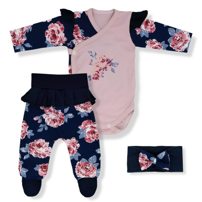 KOMPLET DLA DZIEWCZYNKI RÓŻA GRANAT